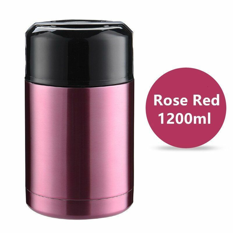 Thermos Lunch Box 800ML/1000ML/1200ML Portable Stainless Steel Food Containers
