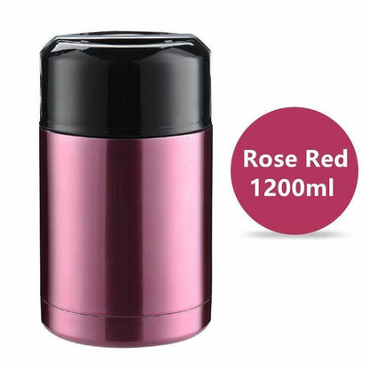 Thermos Lunch Box 800ML/1000ML/1200ML Portable Stainless Steel Food Containers