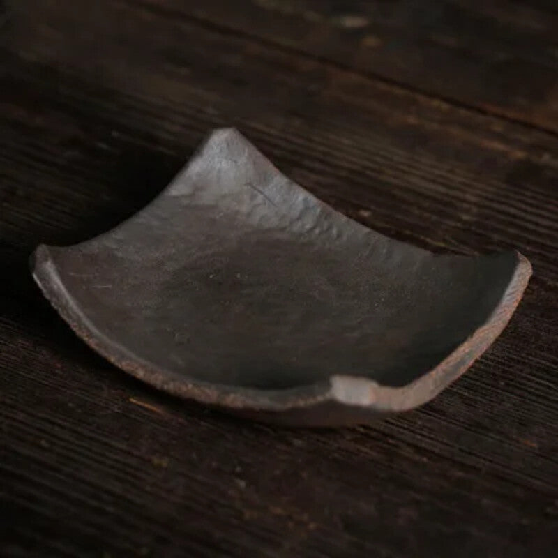 Ceramic Leaf Shape Tea Cup Saucers, Heat Resistant Tea Mat, Vintage