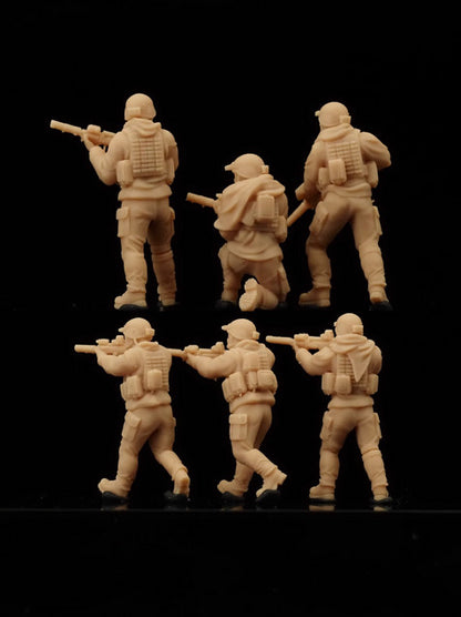 Modern Mercenary PMC Team of 6 Soldiers 1/72/48/35/87/100/144