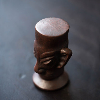 Antique Style Yixing Zisha Tea Pet Holder For Lid Of Pot Gaiwan Creative Lid Mat