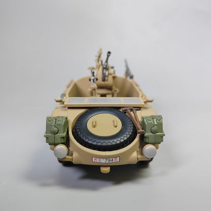 1/43 World War II Italian MOD42 armed pickup truck model