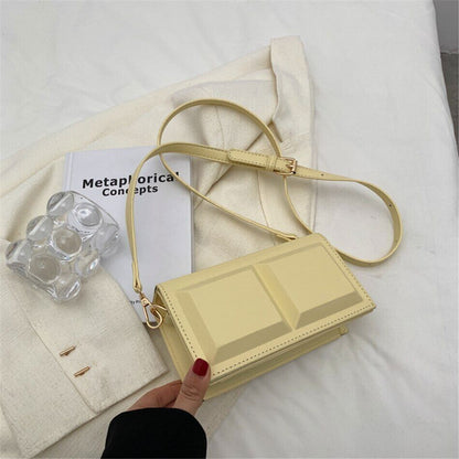 Shape Women's Flap Bag PU Leather Handbags Female Shoulder Crossbody Bag