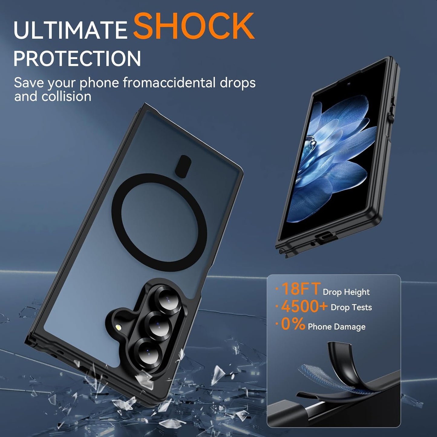 for Samsung Galaxy Z Fold 6 Case Magnetic, Z Fold6 Case [Compatible with Magsafe