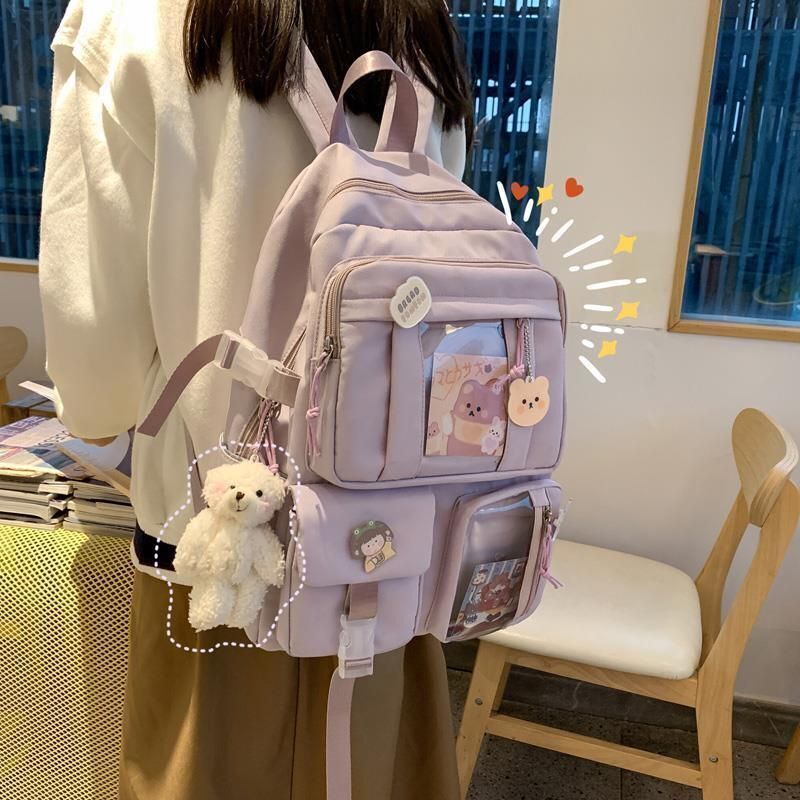 High School Backpack School Bag Waterproof Rucksack Travelling 31*14*44 CM Purse
