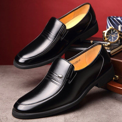 2022 Men Leather Shoes Black Microfiber Leather Soft Man Hole Shoes Man
