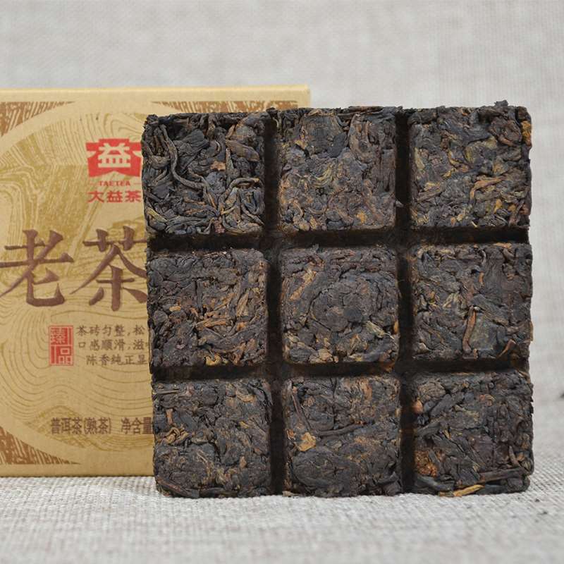 TAETEA Lao Cha Tou * 2014 Menghai Dayi Pu-erh Brick Ripe Puer Tea Brick 100g