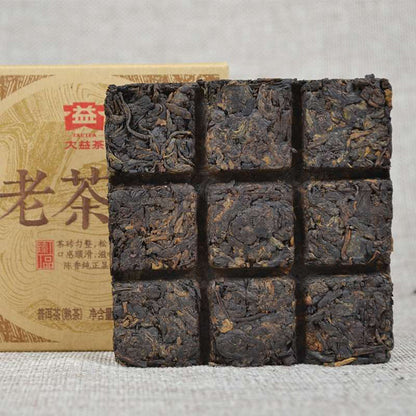 TAETEA Lao Cha Tou * 2014 Menghai Dayi Pu-erh Brick Ripe Puer Tea Brick 100g