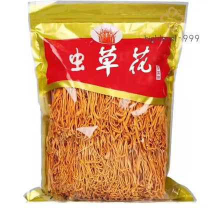 500g Premium Chinese Wild Mushroom Cordyceps Chong Cao Hua Herbal Brew Tea