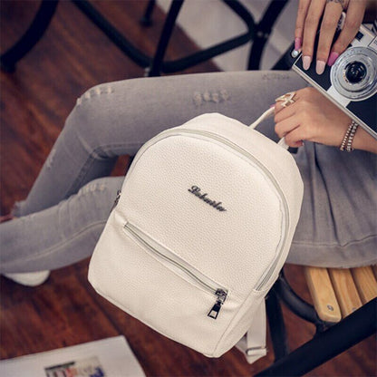 Design Girls Leather School Bag Travel Backpack Satchel Women Shoulder Bag Gifts