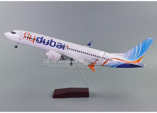 47CM 1:80 Flydubai BOEING 737 MAX8 Passenger Airplane Landing gears Resin Model