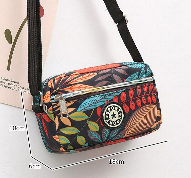 Women Handbag Ladies Luxury Square Messenger Nylon Crossbody Canvas Shoulder Bag