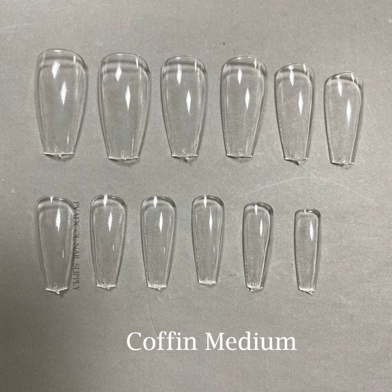 False Nail Tips 240Pcs XXL Square Full Covers Luxury Gel Press On Manicure Tools