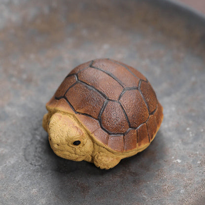 Lovely Ornament Zisha Purple Clay Tea Pet Turtle Small Size Table Decoration New