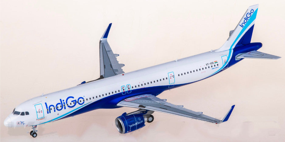 1:200 JC Wings Indigo Airbus A321neo Passenger Plane Diecast Aircraft Model