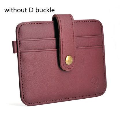 Cow Leather Male Wallet with Small Money Bag New Thin Credit Card Holder Vintage