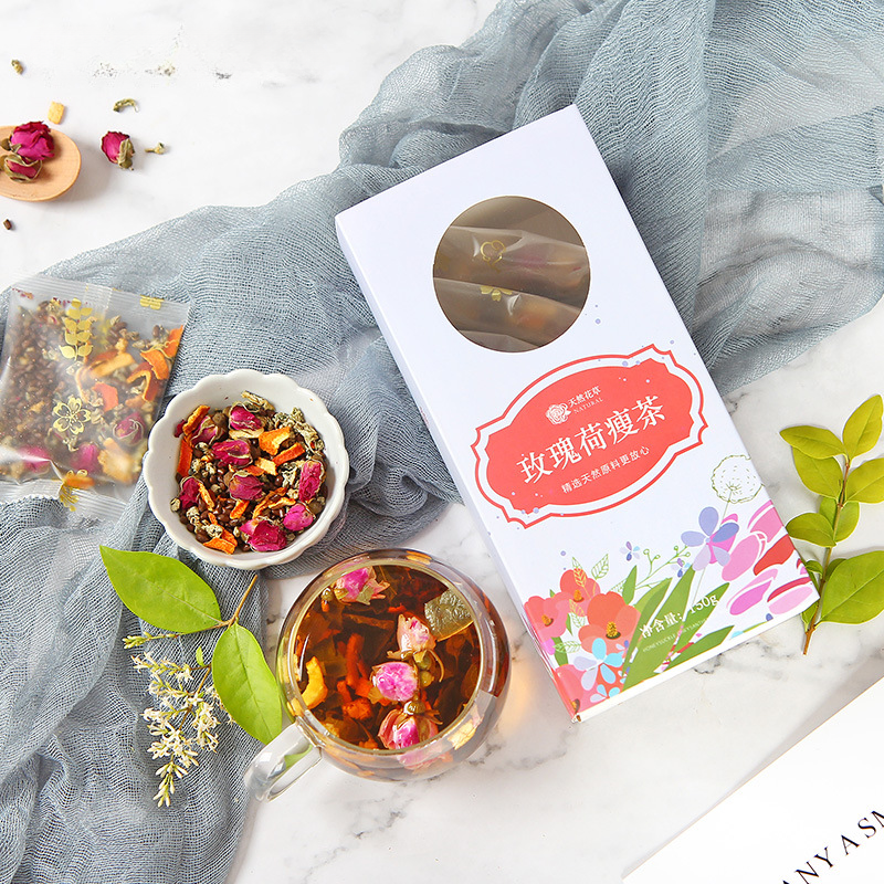 150g Rose Lotus Leaf Tea Tea Flower Grass Tea Box Winter Melon Lotus Leaf Tea