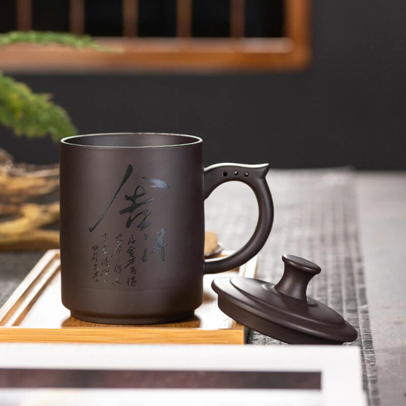 Yixing with Lid Filter Inner Bile Purple Sand Tea Cup Owner Drinking Water Cup