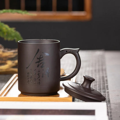 Yixing with Lid Filter Inner Bile Purple Sand Tea Cup Owner Drinking Water Cup