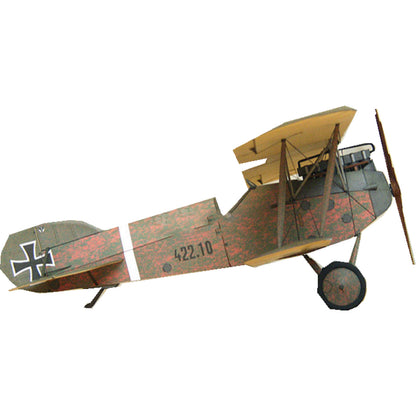 DIY 1:33 Phonix D II Fighter Paper Plane Model Military Puzzle Kit Unassembled