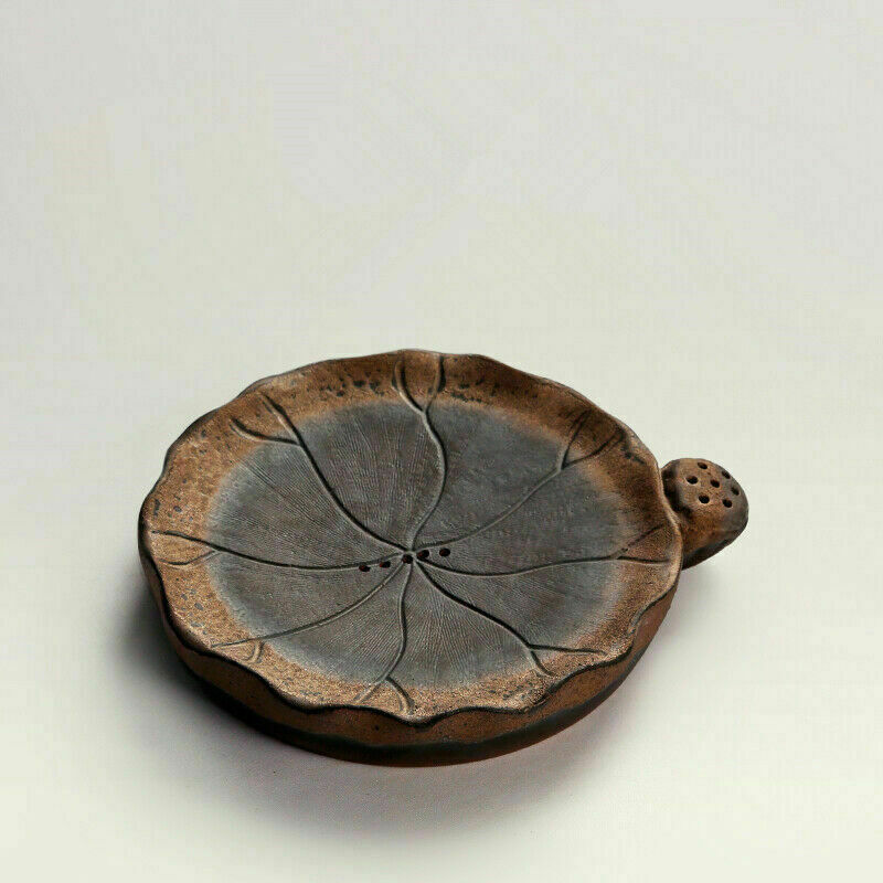 Pottery Holder For Tea Pot Reservoir Plate Antique Style Crude Pottery Round New