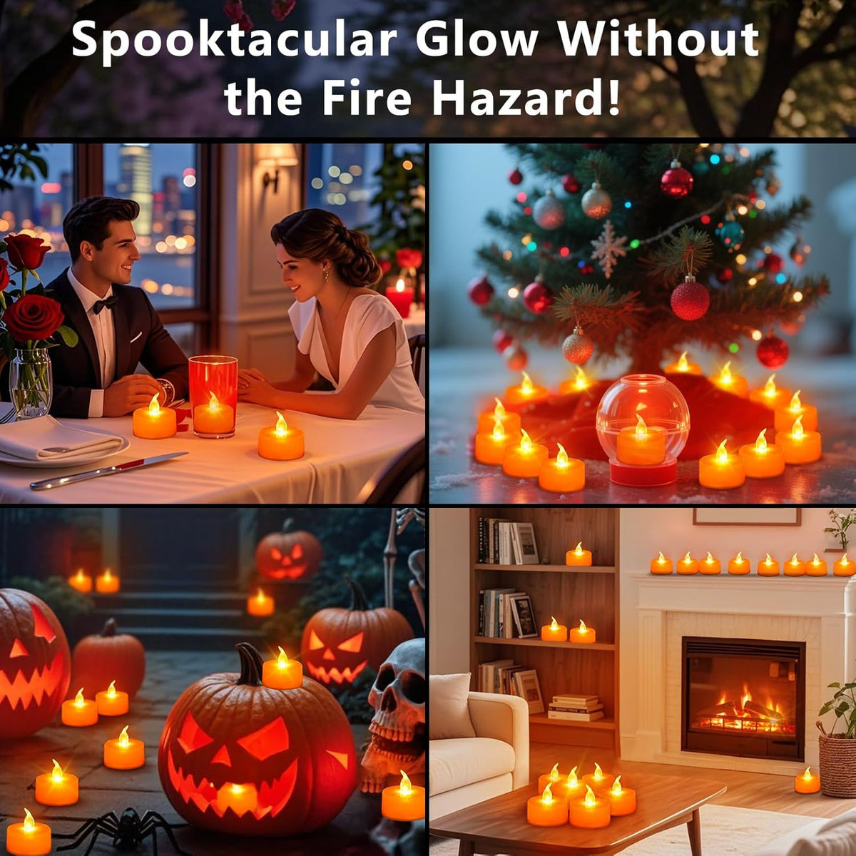 Tea Lights Battery Operated Candles LED Tea Lights Flameless Candles 200+ Hours
