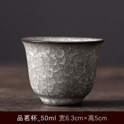 1pc Longquan Celadon Single Cup Ge Kiln Black Ice Crack Tea Cup Tea Set Tea Cup