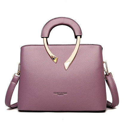 High Quality Leather Luxury Vintage Messenger Women Crossbody Shoulder Handbags