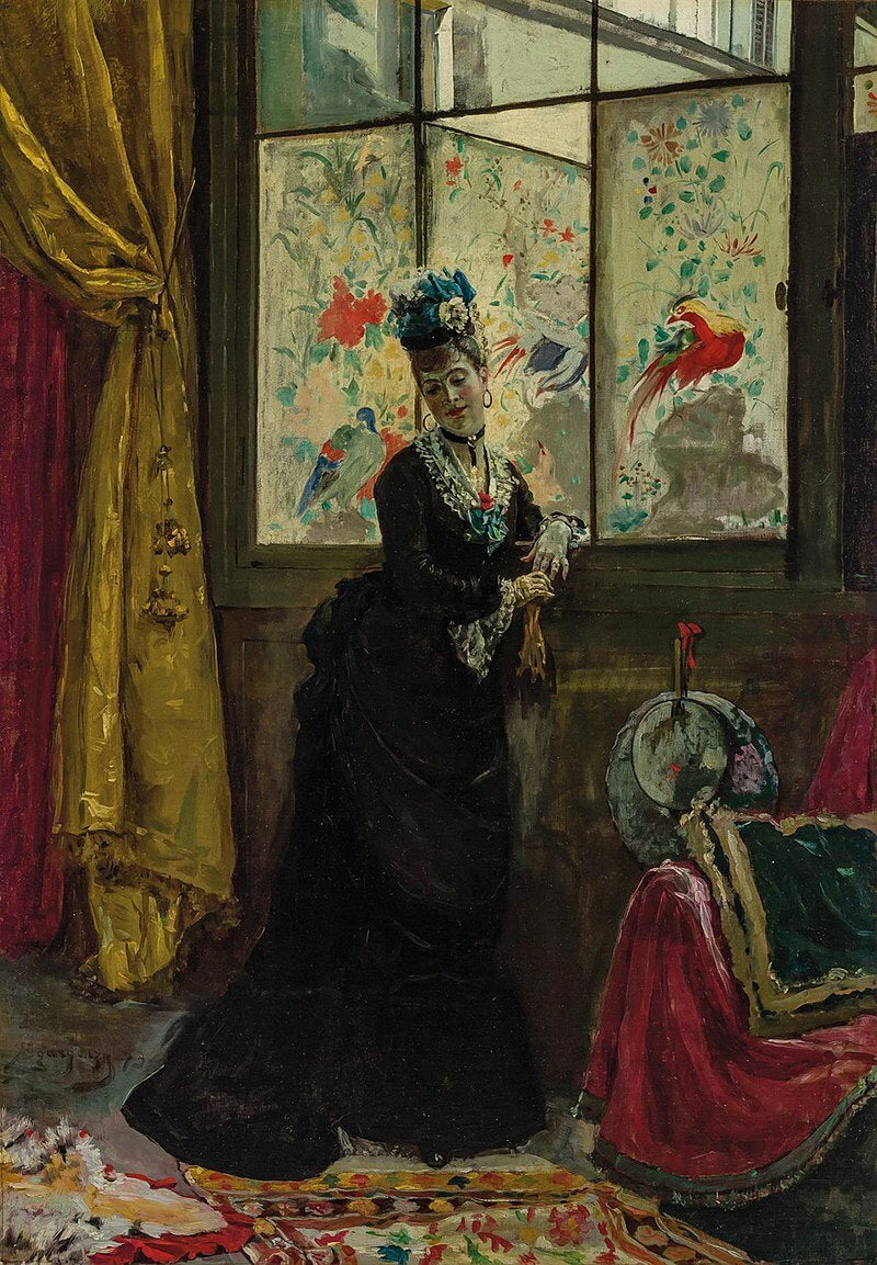 high quality oil painting handpainted on canvas "At the Window "