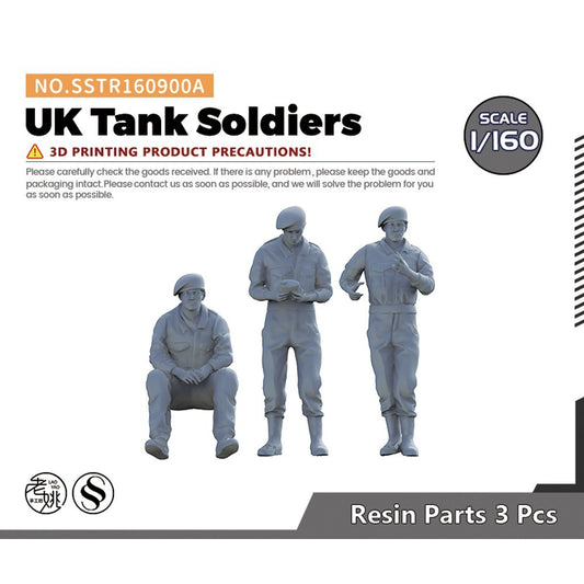 Yao's Studio SSTR160900A 1/160 Military Model UK Tank Soldiers