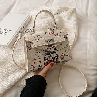 Cute Shoulder Bag Synthetic Leather Small Handbag Crossbody Purse 20*14*6CM 1 PC