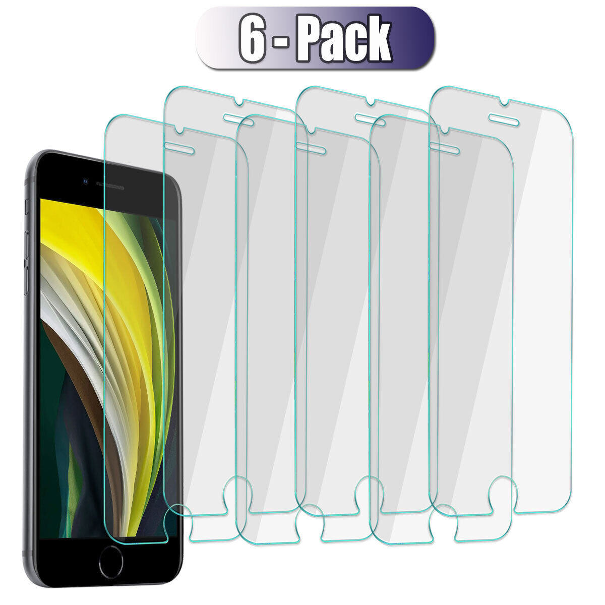 For Apple iPhone SE (2020)/SE2/SE 2nd Gen Tempered Glass Clear Screen Protector