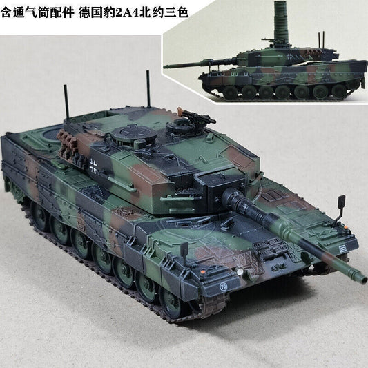 1/72 Panzerkampf German Leopard 2A4 Main Battle Tank NATO Tricolor Alloy Model