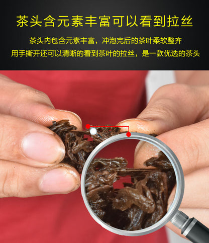Guangxi Hei Cha Liu Bao Lao Cha Tou Golden Bud Gold Nugget Black Tea 500g -