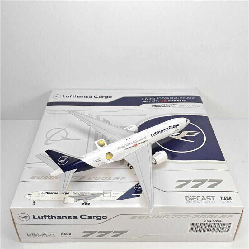 1:400 JC Wings Lufthansa Cargo BOEING B777-200F Airplane Diecast Aircraft Model
