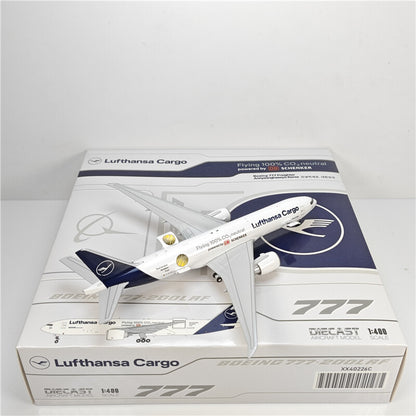 1:400 JC Wings Lufthansa Cargo BOEING B777-200F Airplane Diecast Aircraft Model