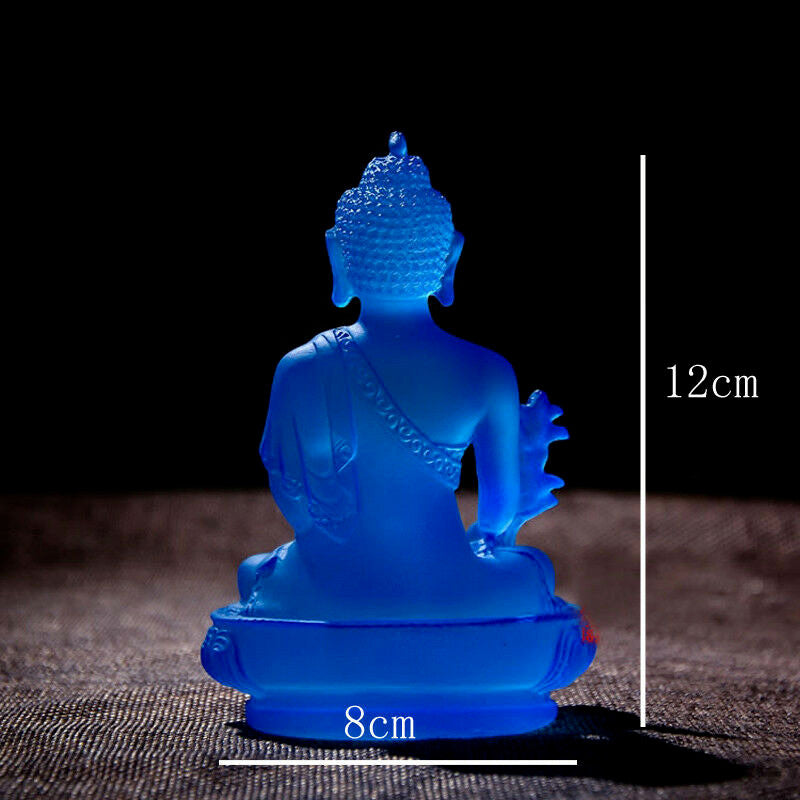 4.7" Medicine Figure Statue Altar Buddhist Resin Fengshui Decoration