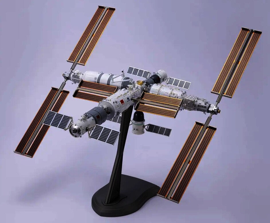 1:90 51CM CASC China Tianzhou Space Station Diecast Aerospace Model