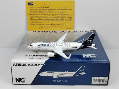 NG Models Lufthansa for Airbus A320 D-AIJE 1:400 Aircraft Pre-built Model