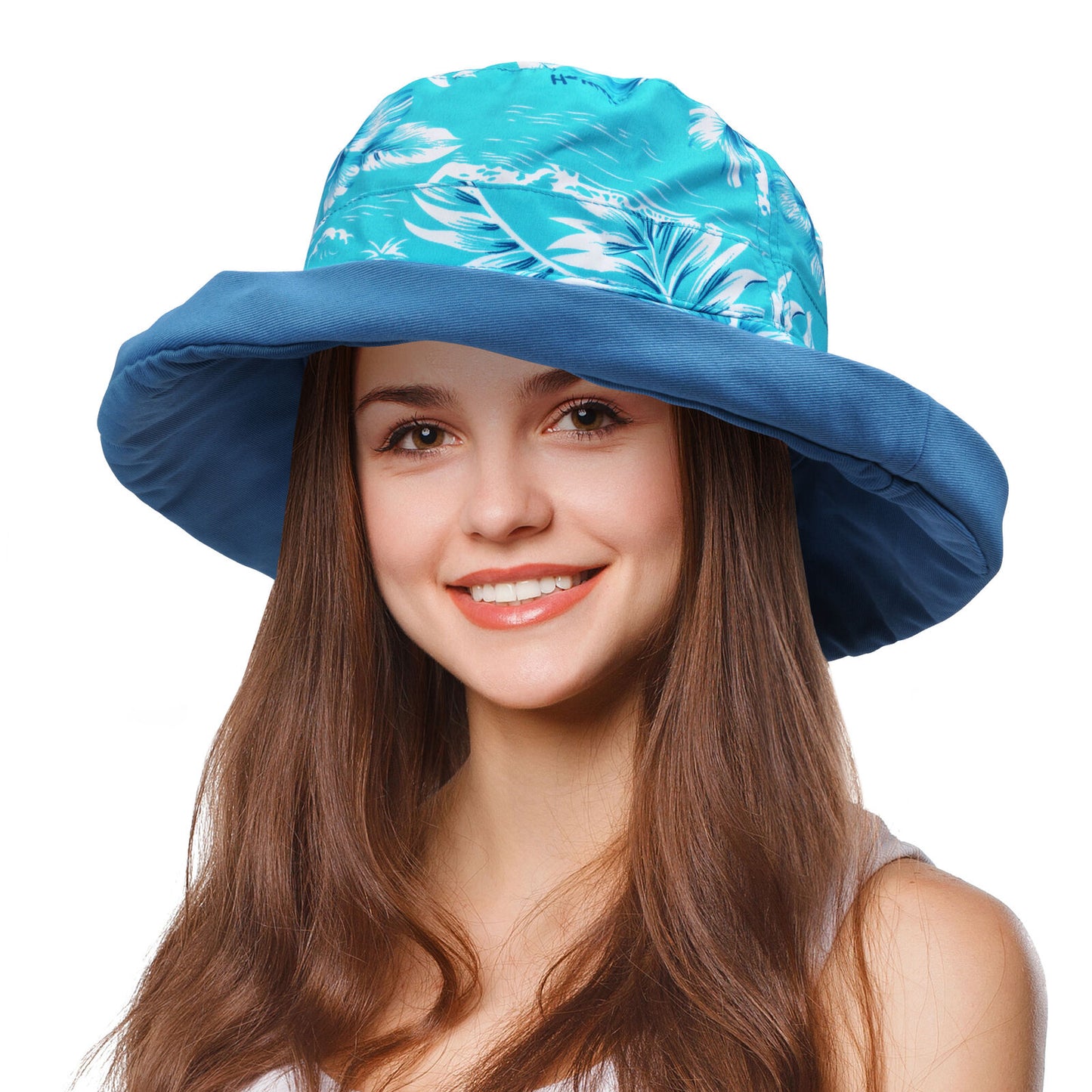 Men Women Wide Brim Sun Hat Breathable Bucket Cap UV Protection Summer Fishing