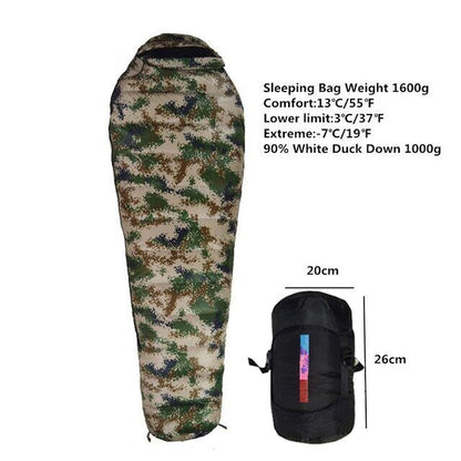 90% Duck Down Sleeping Bag Camping Sleeping Bag Outdoor Travel Hiking