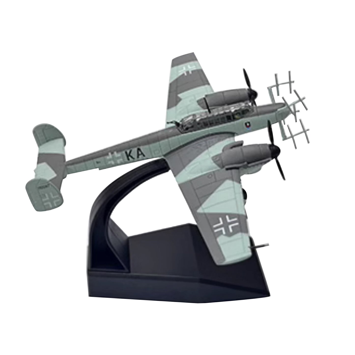 1/100 Scale Diecast Alloy WWII German Messerschmitt BF110 Fighter Model Toy Gift