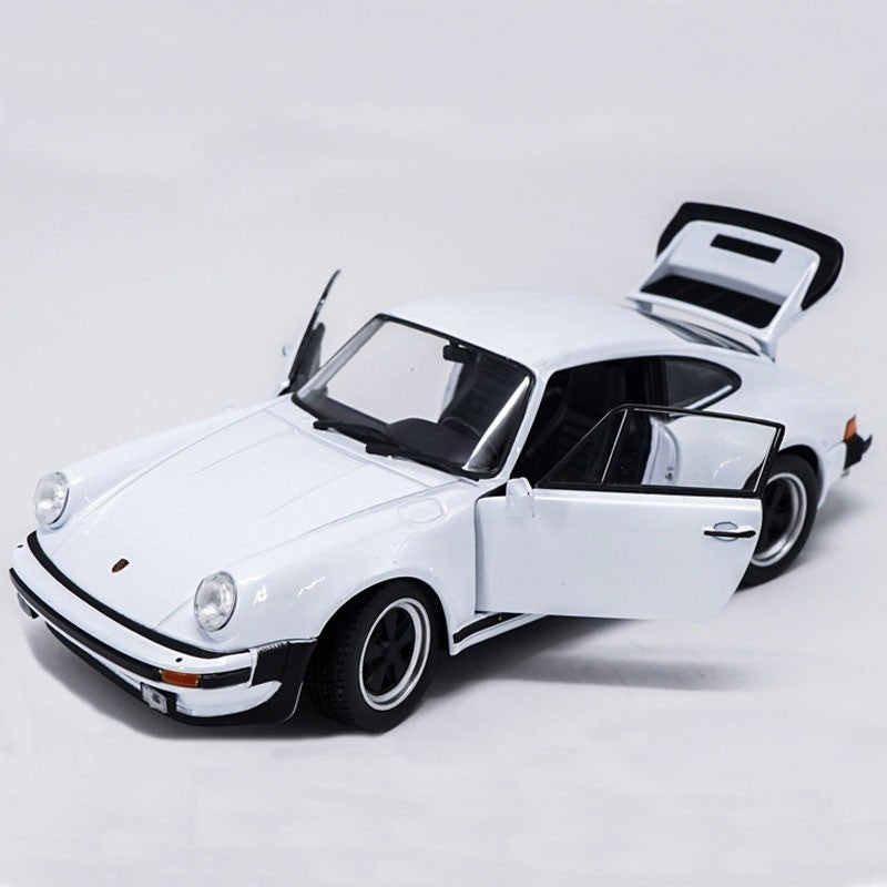 1/24 1974 Porsche 911 Turbo 3.0 Model Car Metal Diecast Vehicle Collection White