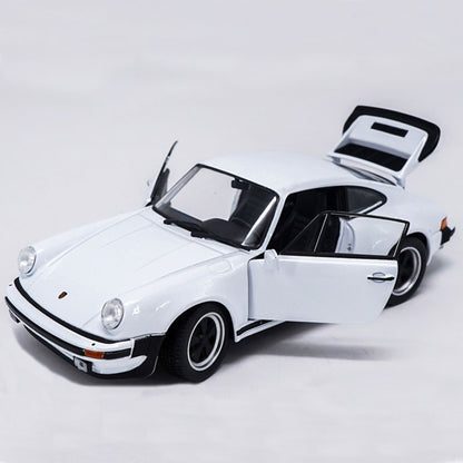 1/24 1974 Porsche 911 Turbo 3.0 Model Car Metal Diecast Vehicle Collection White