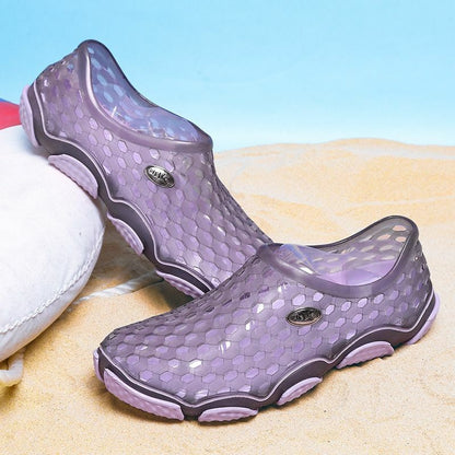 Beach shoes Outdoor River Walking Hollow out Jelly Garden Travel Comfortable PVC
