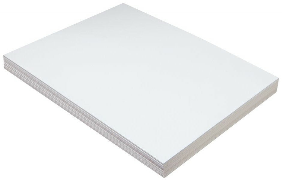 Pacon Lightweight Tagboard, 9" X 12", White, 100 Sheets