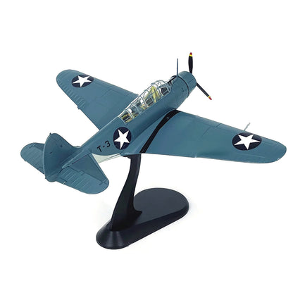 1/72 Scale Diecast Alloy WWII US Navy TBD Devastator Bomber Finished Model