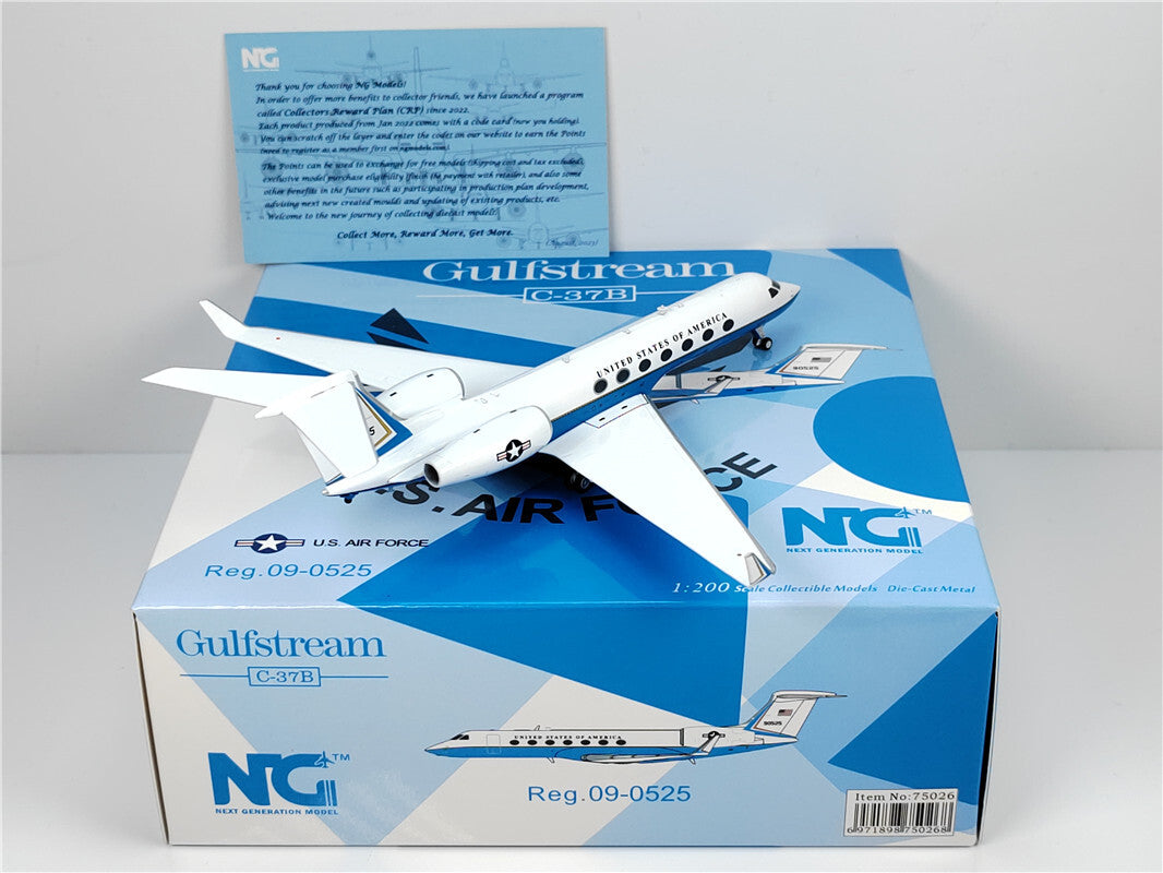 1:200 NG Model U.S.AIR FORCE Gulfstream C-37B Airplane Diecast Aircraft Model