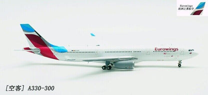 1:400 JC WINGS Eurowings AIRBUS A330-200 Passenger Airplane Diecast Plane Model