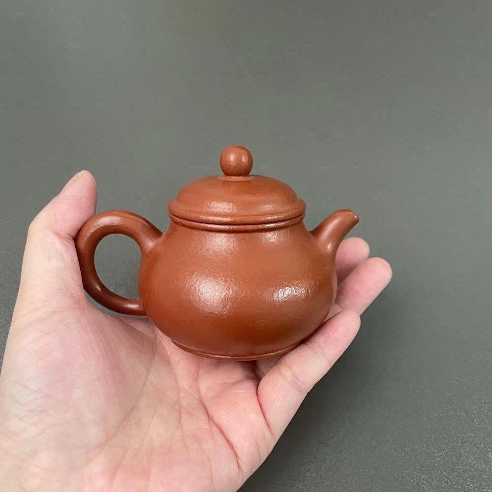 80cc Yixing Zisha Purple Clay Cusha Zhuni Handmade Tea Pot Small Duozhi Teapot